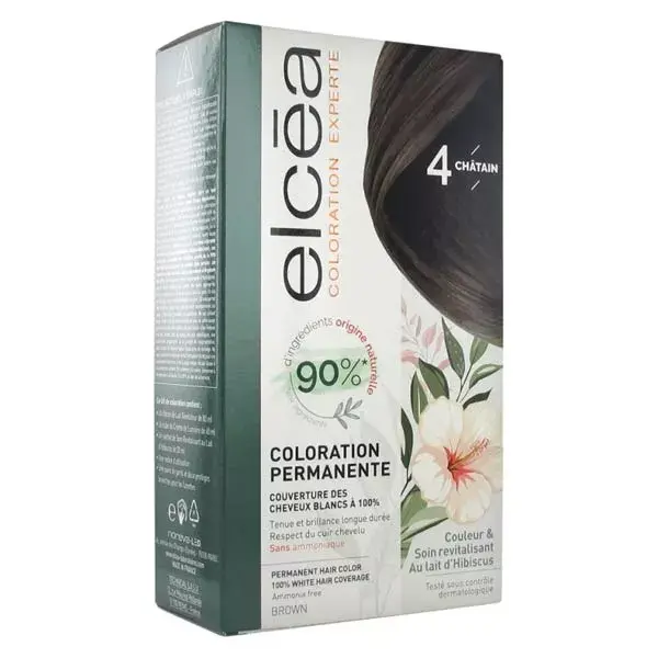 Elcea Coloration Experte Permanente N°4 Châtain