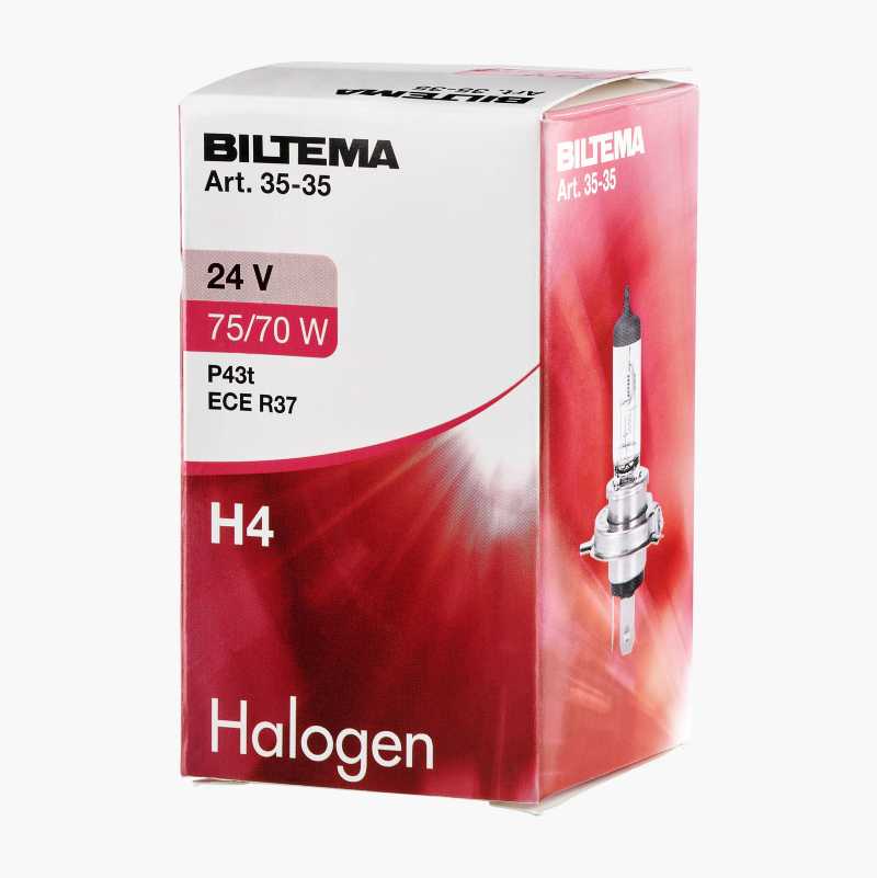 Halogenpære H4, 24 V, 75/70 W