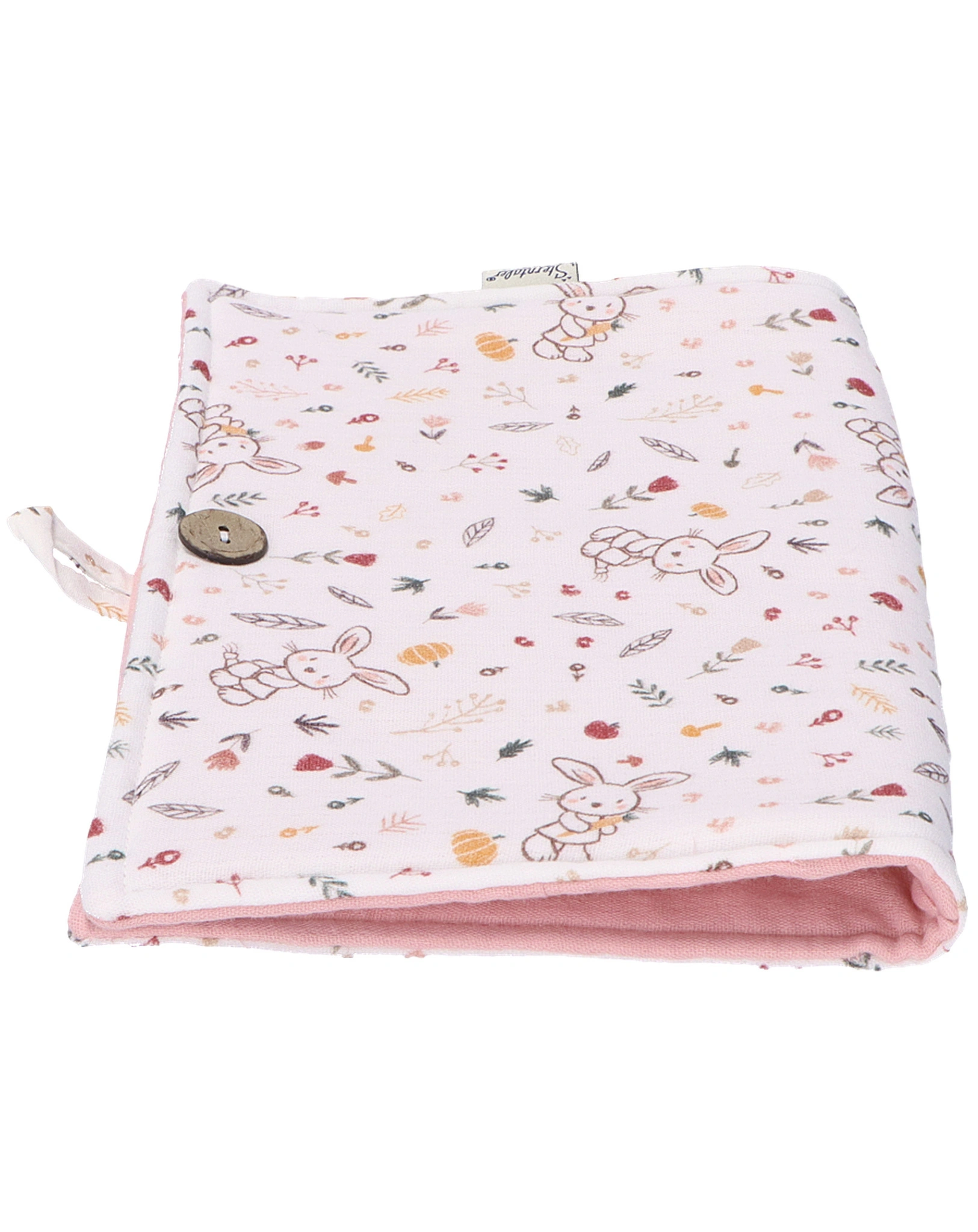 Windeltasche HASE BABY (35x27) in weiß/rosa