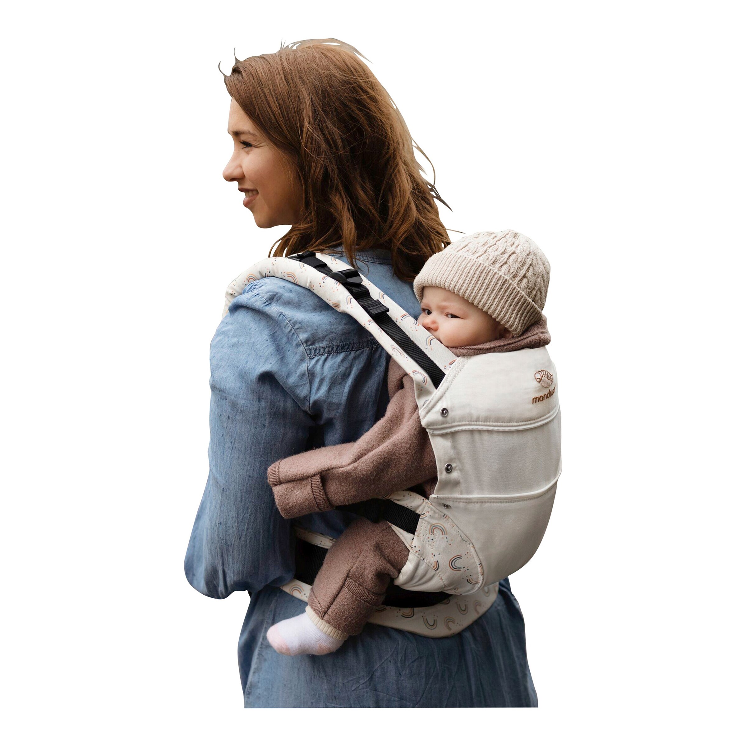 manduca® - FIRST Babytrage sand / print