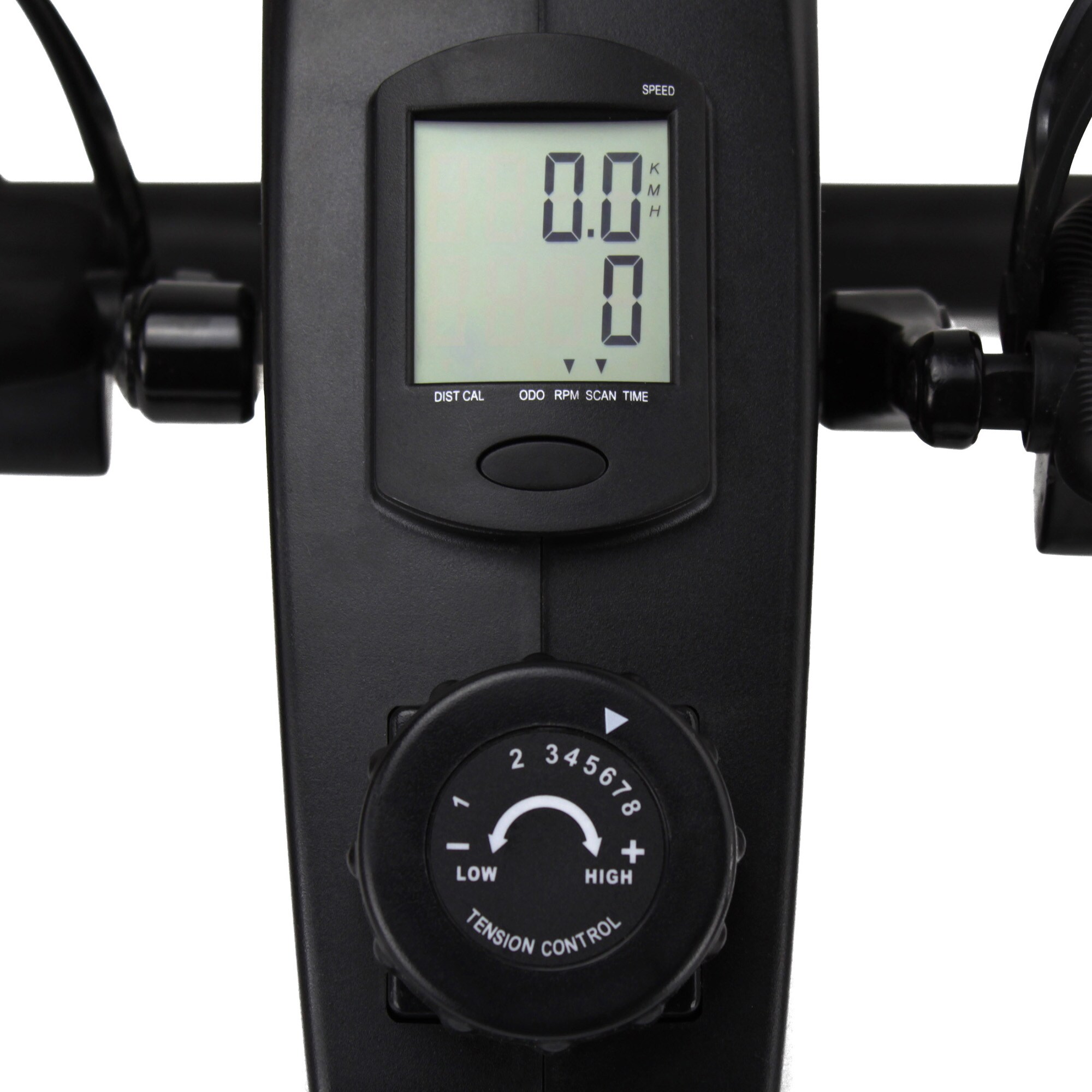 Acrotec Mini Bike Pedaltrainer für Heim und Büro, Magnetwiderstandstechnologie, 8 stufig einstellbar, LED Funktionsdisplay