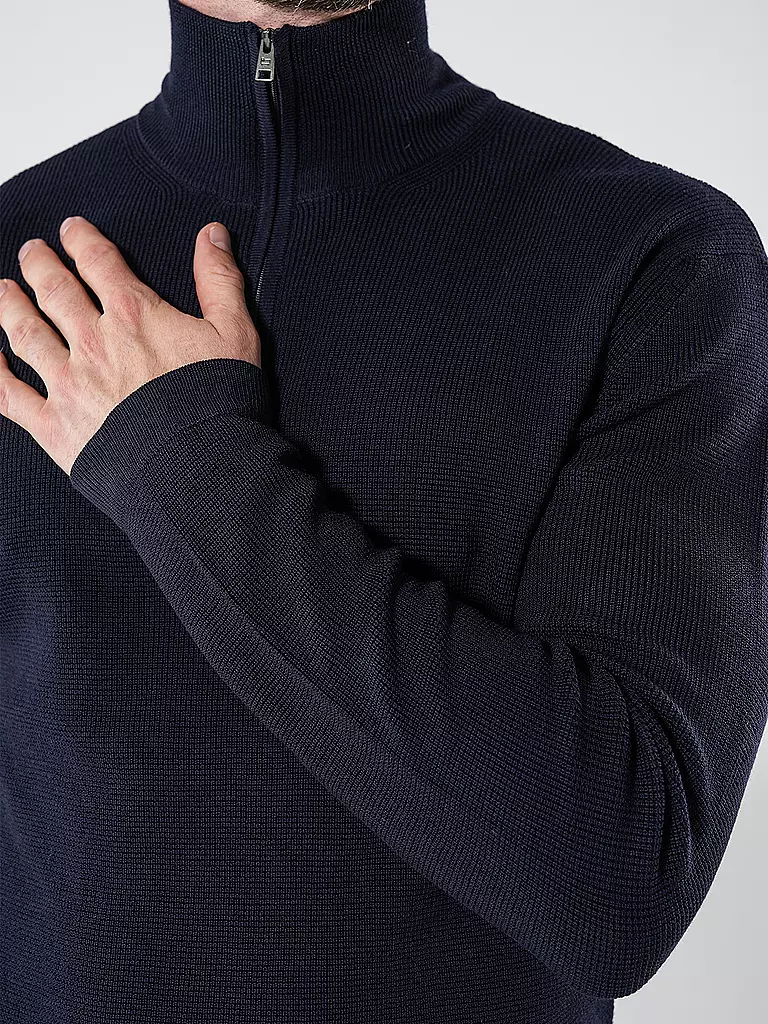 WOOLRICH Troyer Pullover blau
