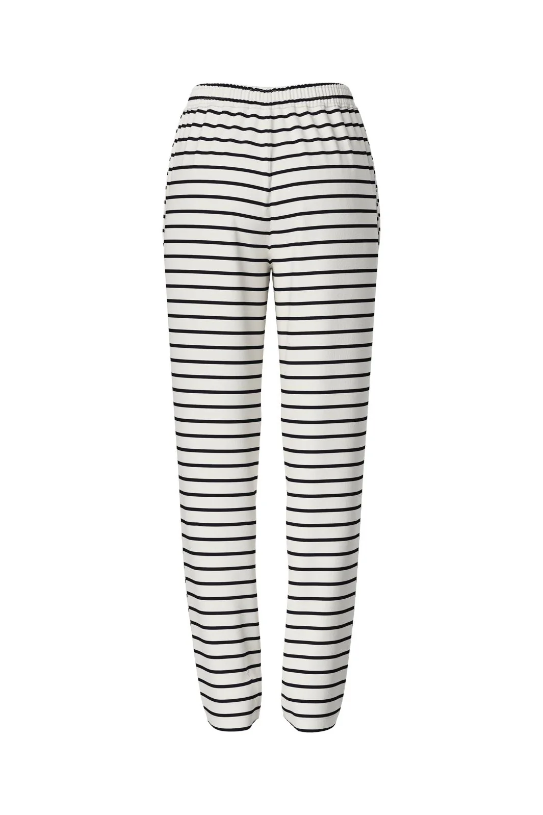 Pieces Pcchilli Straight Stripe Pants 4701513 cloud dancer black
