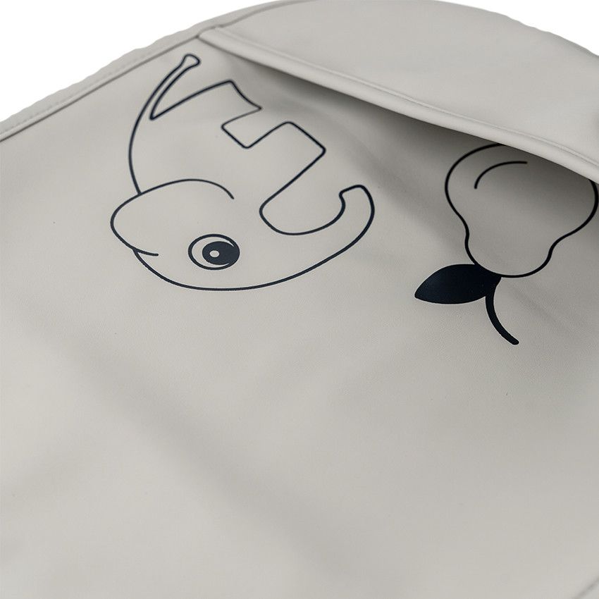 Lot de 2 bavoirs Deer Friends - Gris/Beige - Ecru