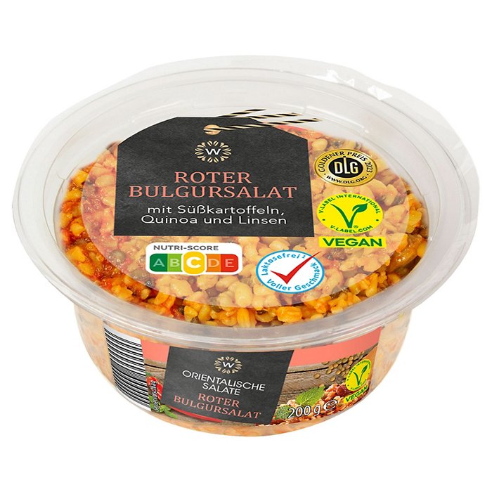 WONNEMEYER Orientalischer Salat 200 g, Bulgur-Süßkartoffel