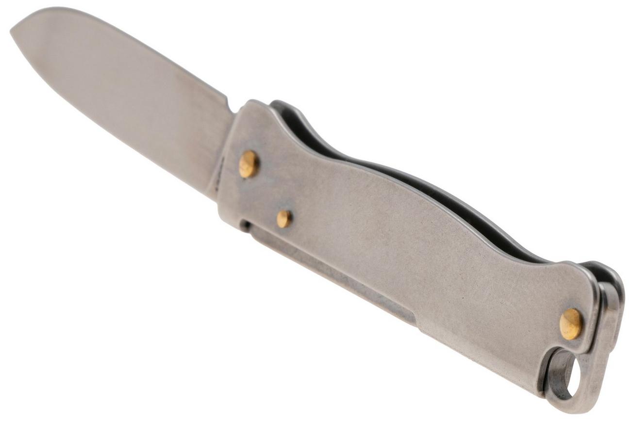Böker Plus Atlas Mini 01BP0024 Stonewashed 12C27, Stainless, sleutelhangerzakmes