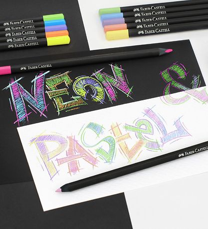 Faber-Castell Buntstifte - Dreieckig - 12 st. - Neon/Pastel