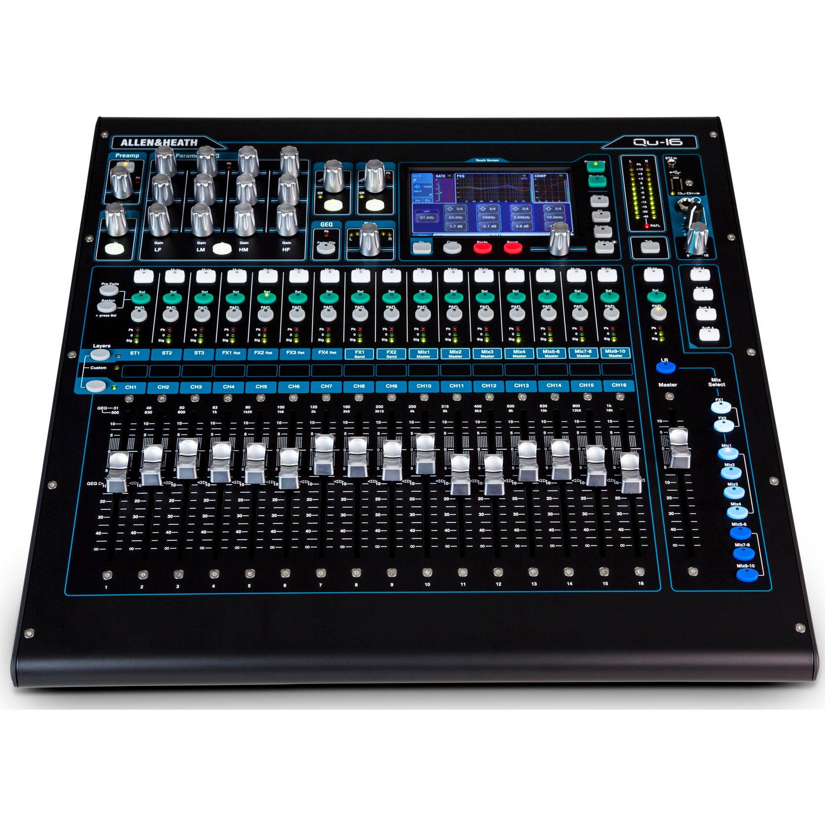 Allen & Heath Qu-16 digital mixer 22 in / 12 out