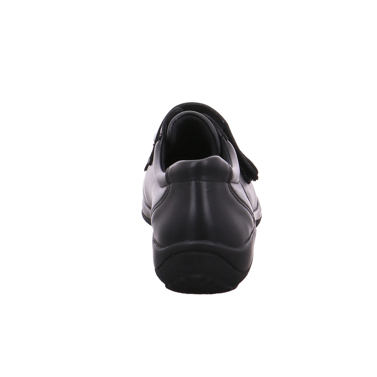 VAN DER LAAN Comfort-Velcro Schwarz Leder
