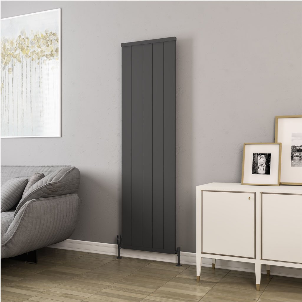 Eastbrook Kingswood paneelradiator 50x180cm 1233W antraciet mat