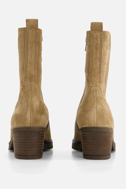 Gabor Enkellaarsjes taupe Suede