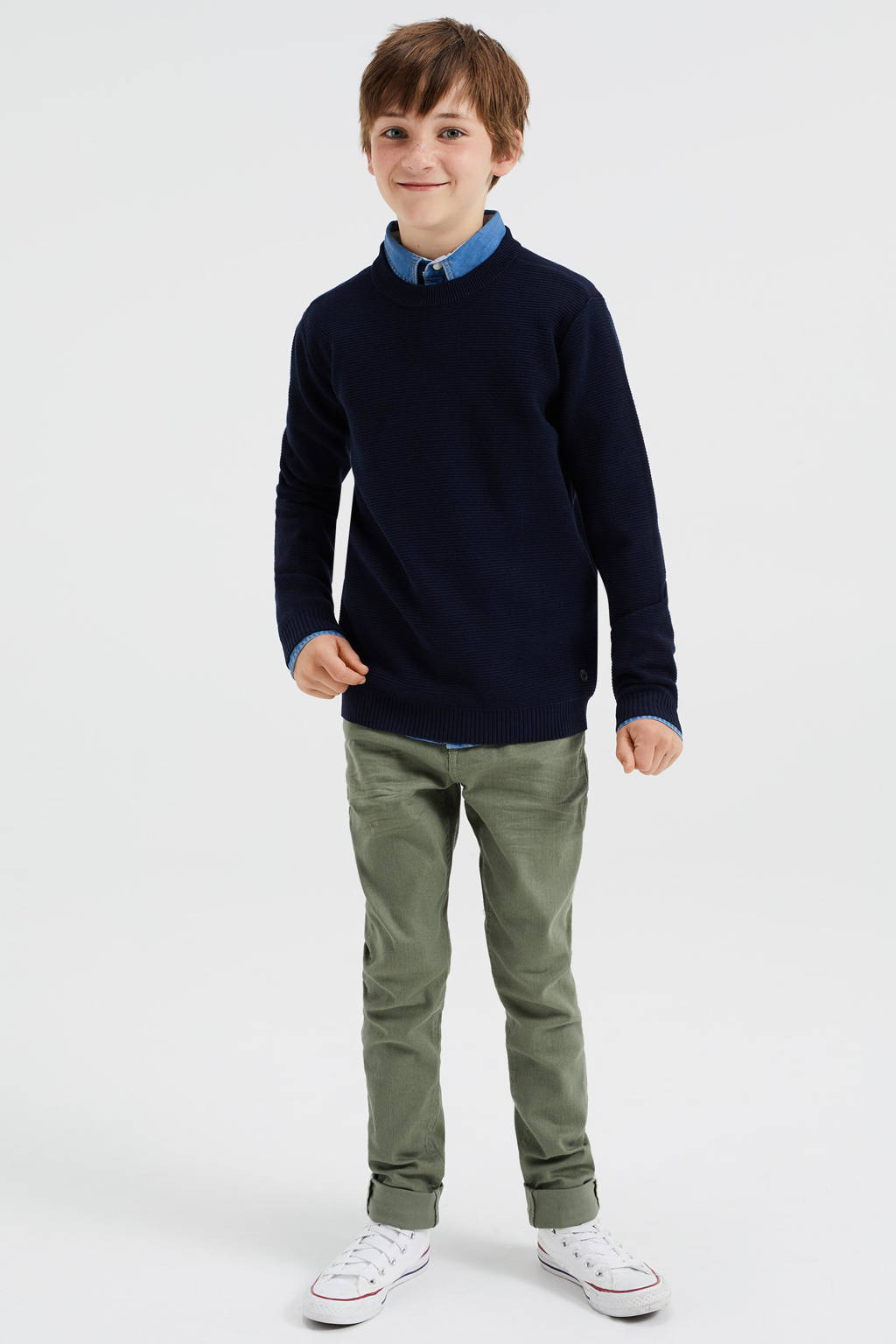 WE Fashion trui donkerblauw