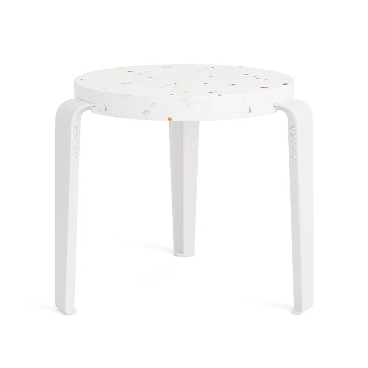 TipToe - MINI LOU Kinderhocker Tutti, recycled plastic, wolkenweiss