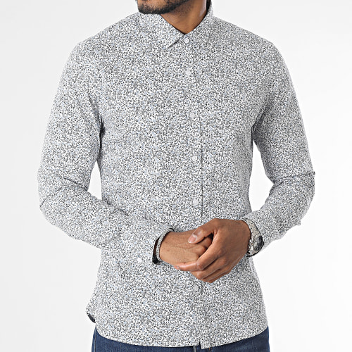 Chemise Manches Longues Carton 10714512D Blanc Floral