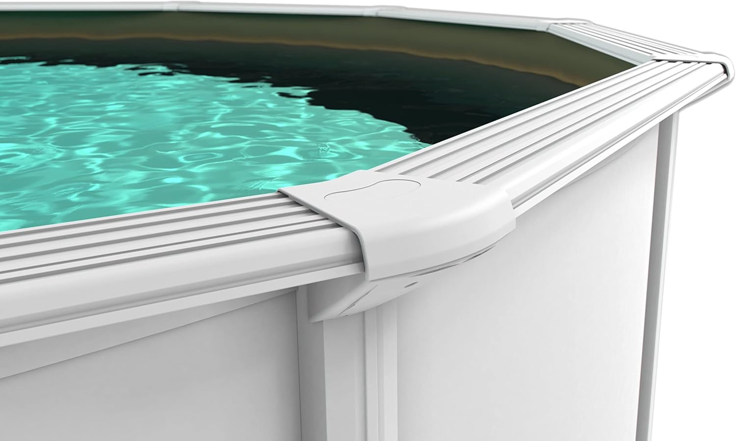 STEINBACH Stahlwandpool Set Nuovo de Luxe II – 012141SA – Ø 360 x 120 cm – Robuster Pool in Weiß für bis zu 11.000 l Wasserinhalt – Mit winterfester sandfarbener Innenfolie und zahlreichem Zubehör