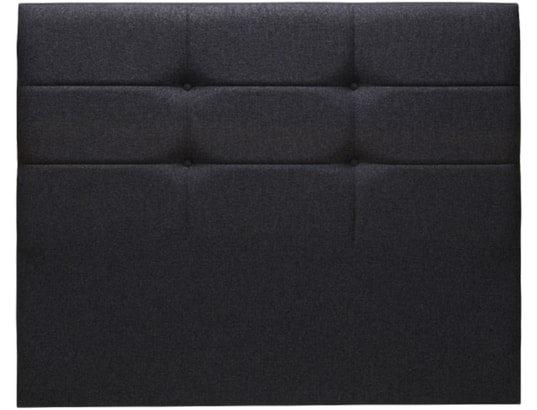 MERINOS - Tête de lit Cozy chine gris anthracite 160cm (170cm finie)