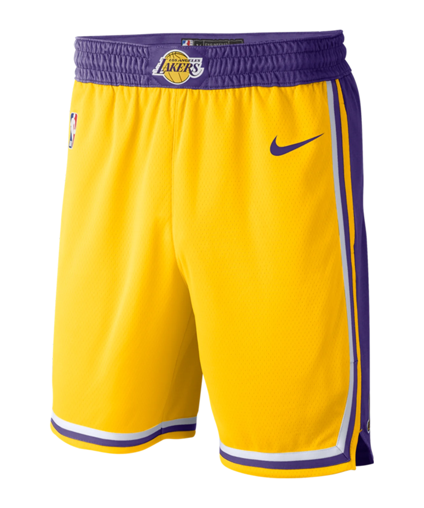 Nike LA Lakers NBA Short Road Gelb Lila F728