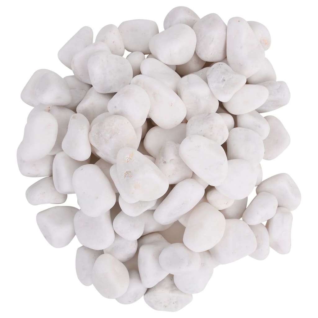 Galets polis 25 kg blanc 2-5 cm