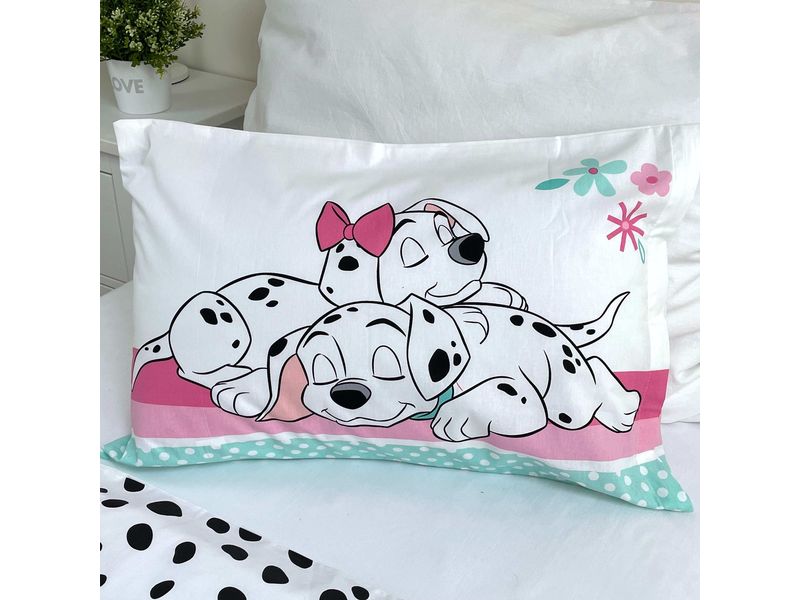 Jerry Fabrics Kinderbettwäsche 101 Dalmatians 100 x 135 cm Bettwäscheset für ein kleineres Kinderbett