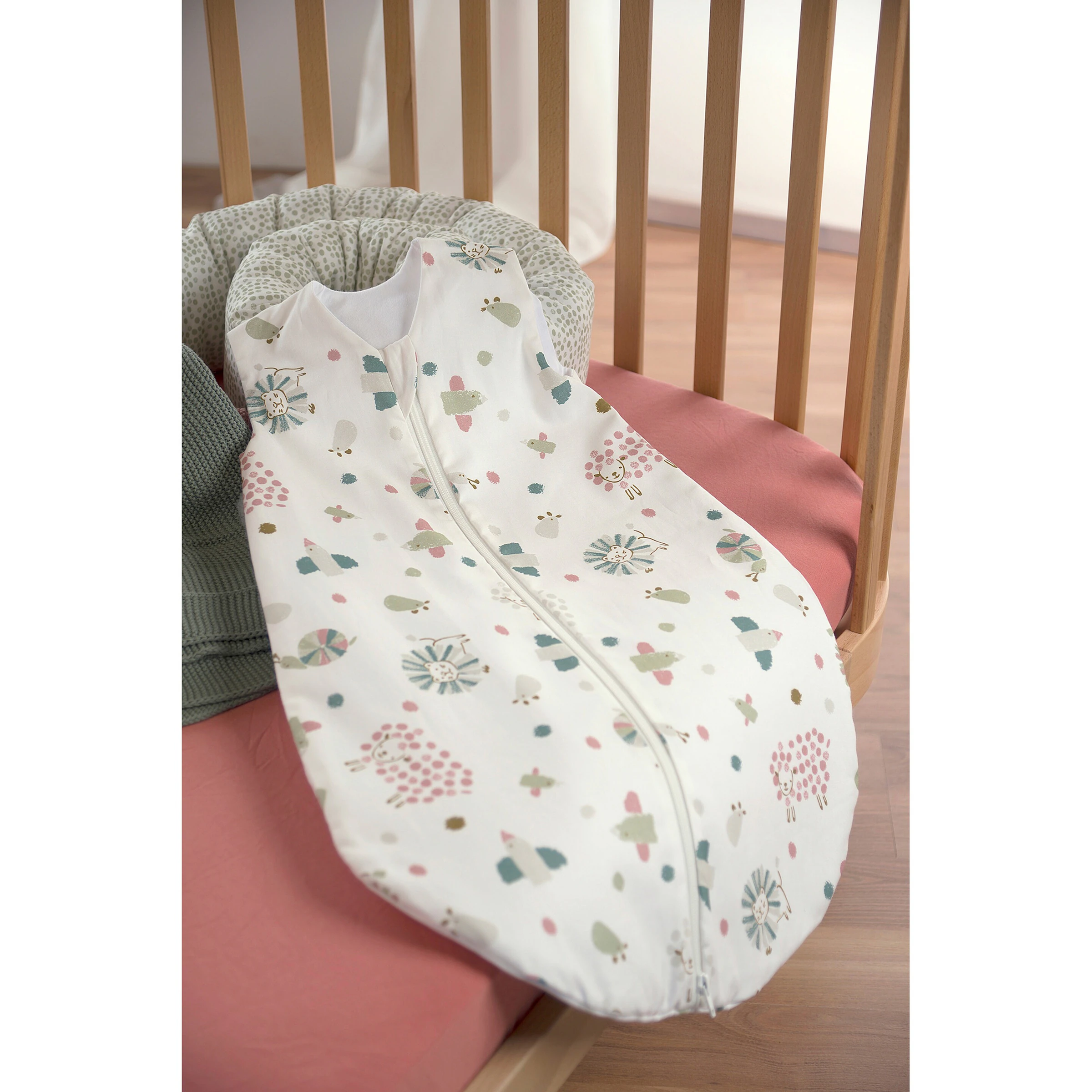 Odenwälder BabyNest Sommerschlafsack 0.5 TOG Wildlife green