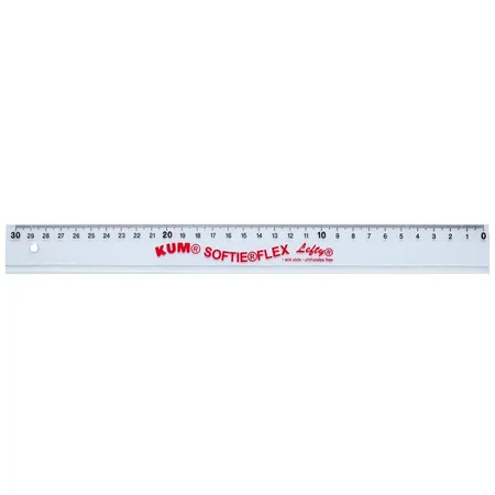 KUM® Lineal 30 cm für Linkshänder KUM® Lefty L3 Softie Flex