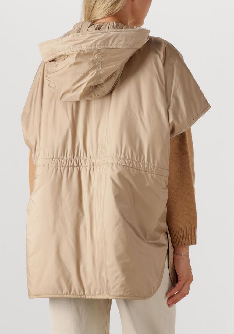 beige max mara gewatteerde jas riva