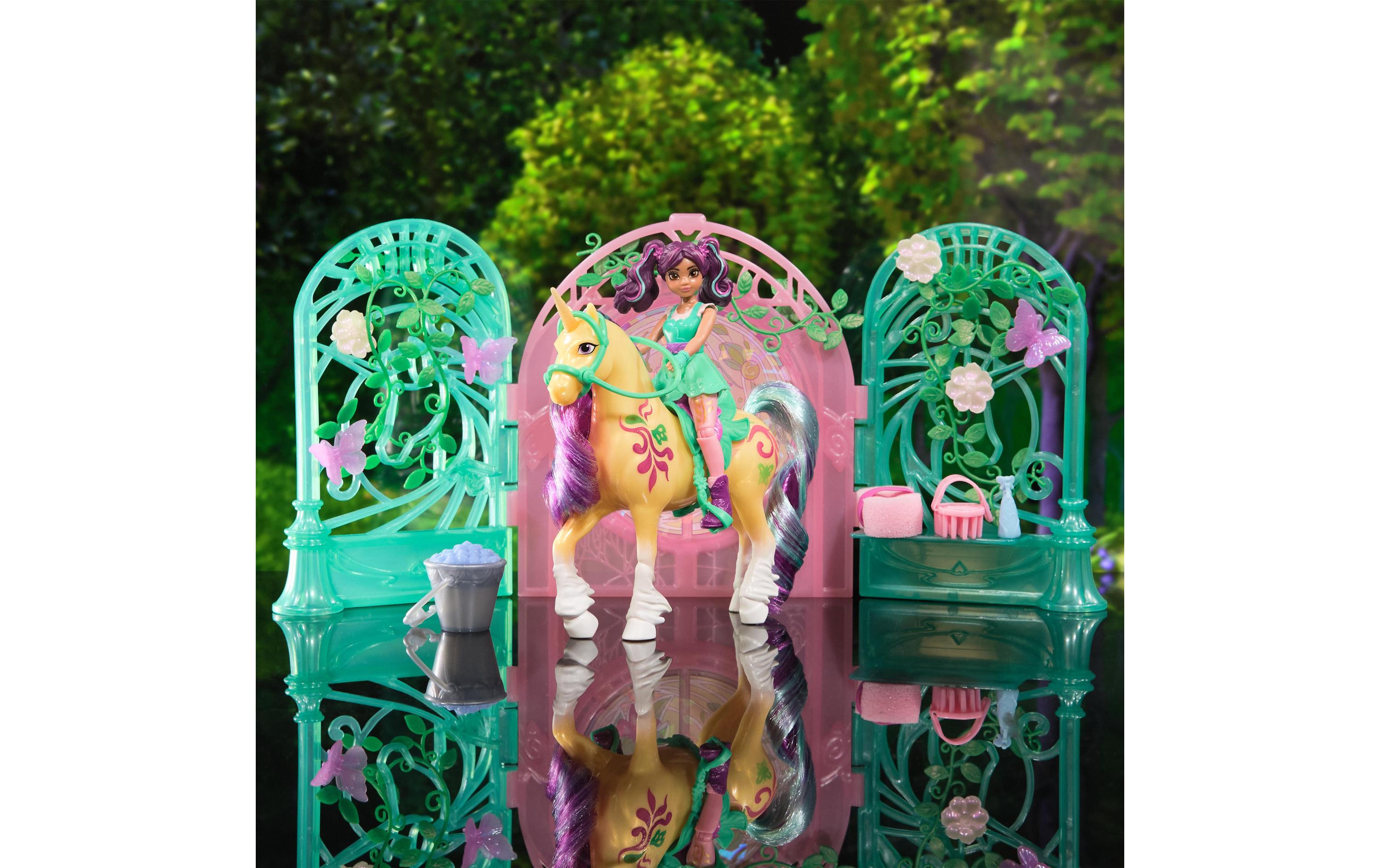 Unicorn Academy Ava und Leaf Stall-SetSpielset für Kinder