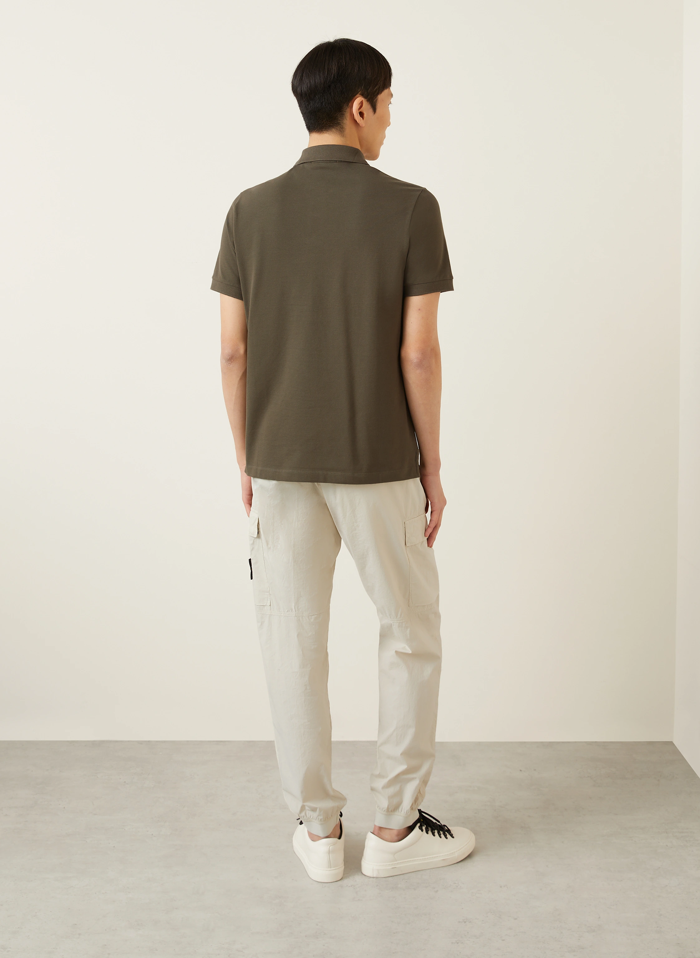 STONE ISLAND Piqué-Poloshirt Slim Fit