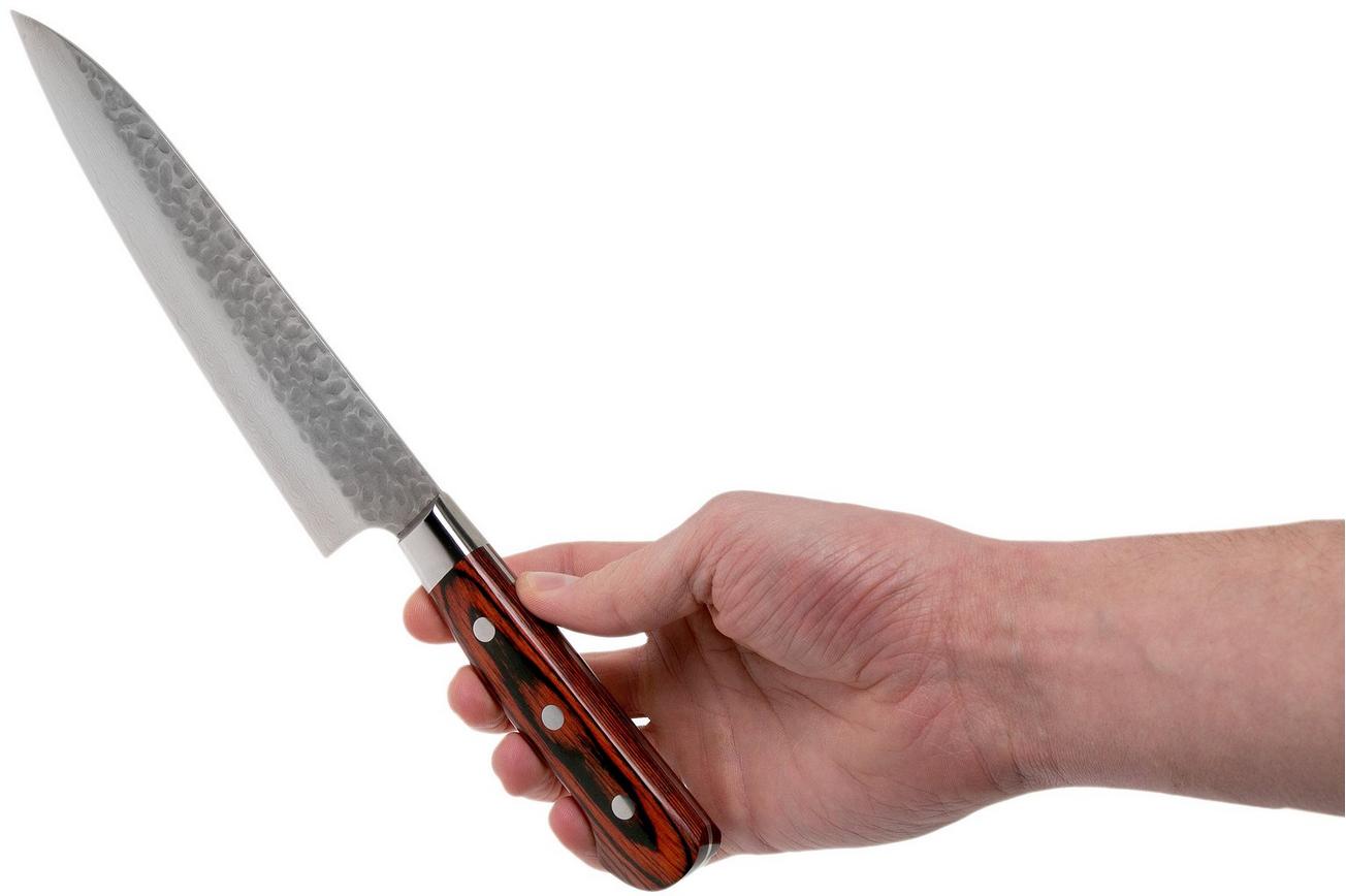 Sakai Takayuki 33-Layer Damascus koksmes 18 cm, mahoniehout