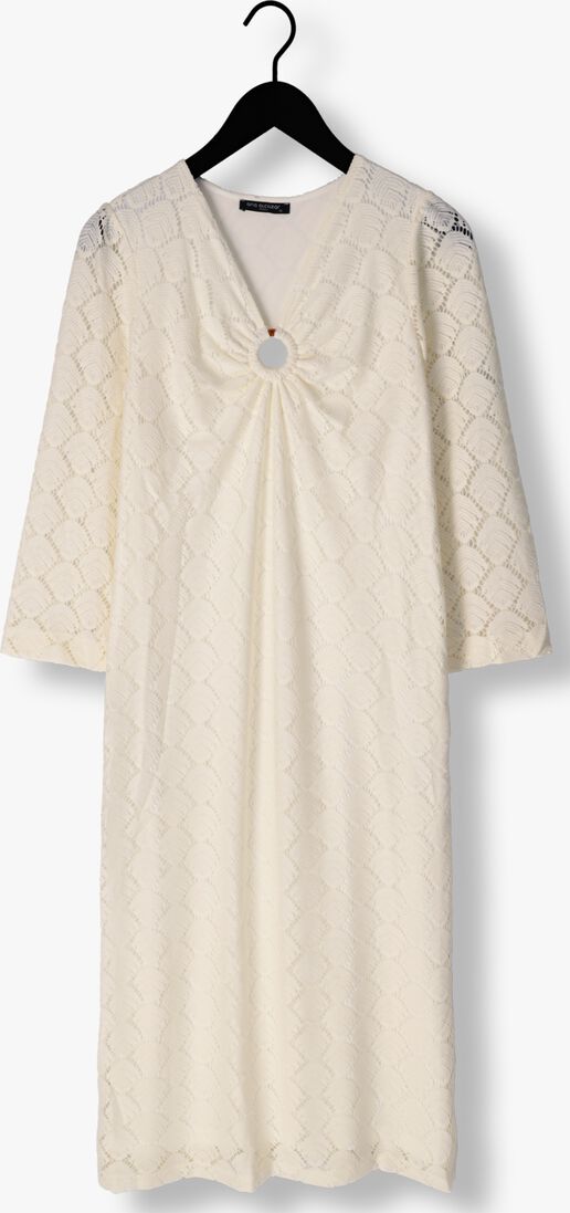 ANA ALCAZAR witte ana alcazar midi jurk maxi dress sleeves