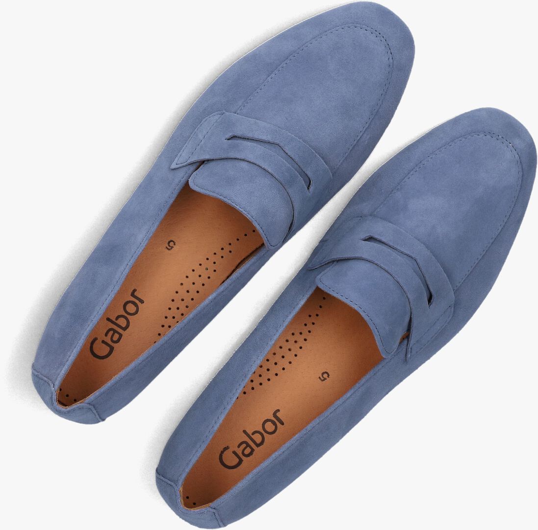 blauwe gabor loafers 213