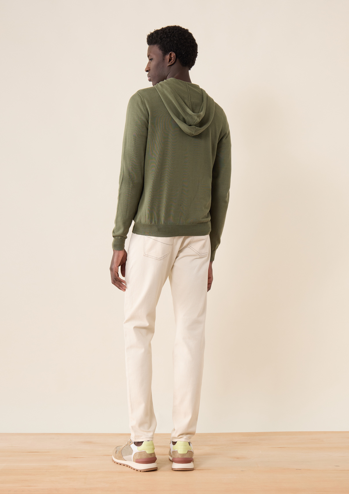 Jean skinny en coton mélangé stretch beige