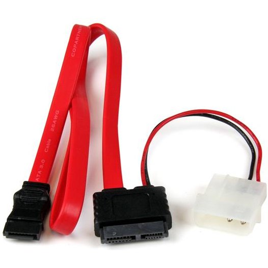 StarTech.com Câble Adaptateur Slimline SATA vers SATA avec Alimentation LP4 - 50 cm