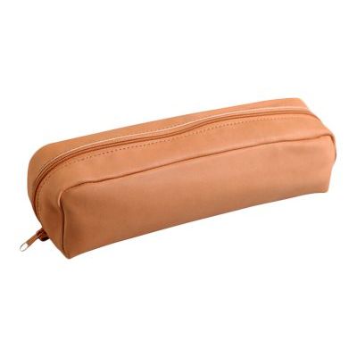Clairefontaine - Trousse ronde - cuir teinté - disponible dans différentes couleurs