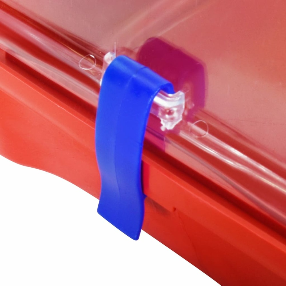 Cage pour hamsters rouge 57x33x26 cm polypropylène