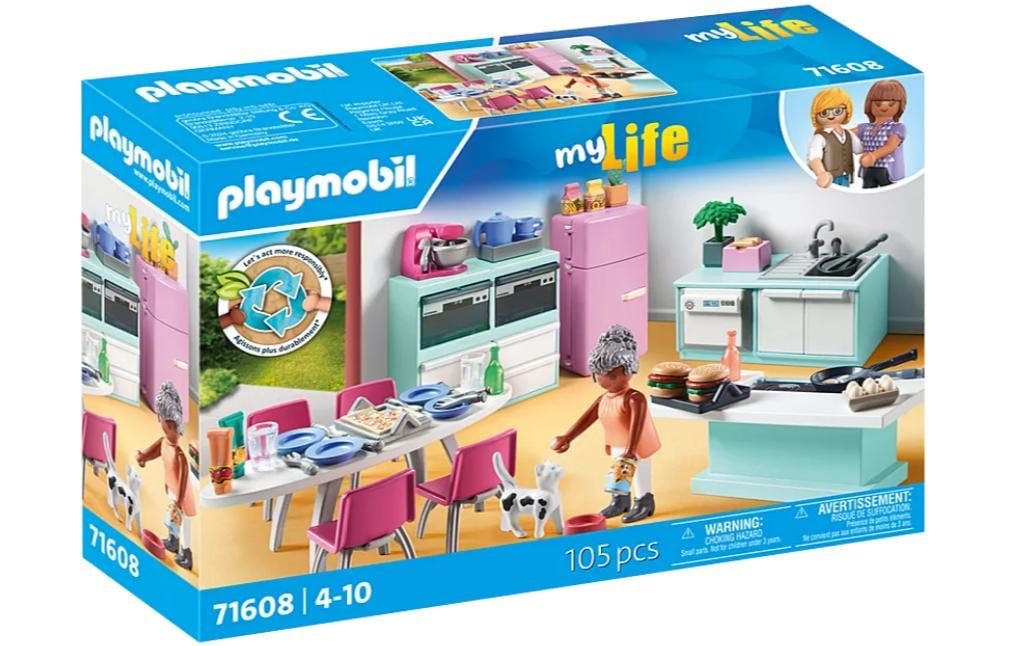 My Life Küche mit Essplatz 71608Nachhaltiges Spielset mit viel Zubehör