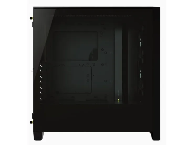 CORSAIR | iCUE 4000X RGB – Miditower - ATX - ingen strømforsyning - Sort - USB/Lyd