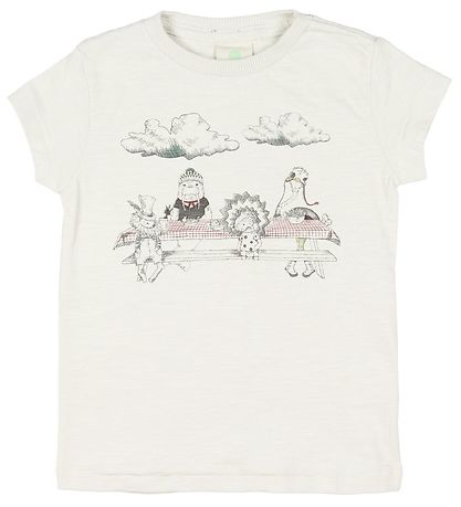 En Fant T-Shirt - Elfenbein m. Print