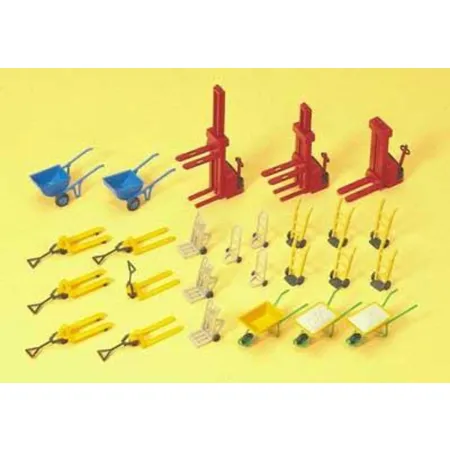 Preiser 17107 HO Gabelst. u.a.Transportger.