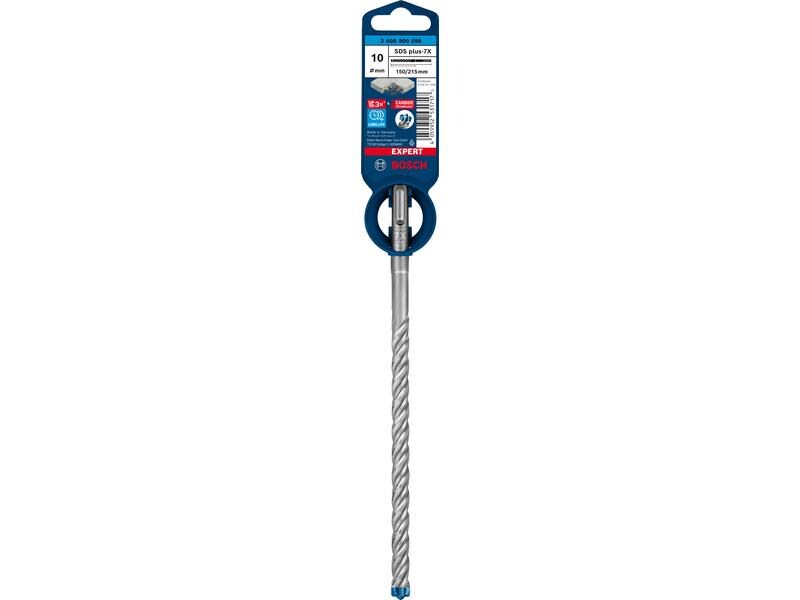 Bosch Professional Hammerbohrer EXPERT SDS plus-7X, 10 x 15 Bohrer für mehr Leistung, Zuverlässigkeit und Langlebigkeit