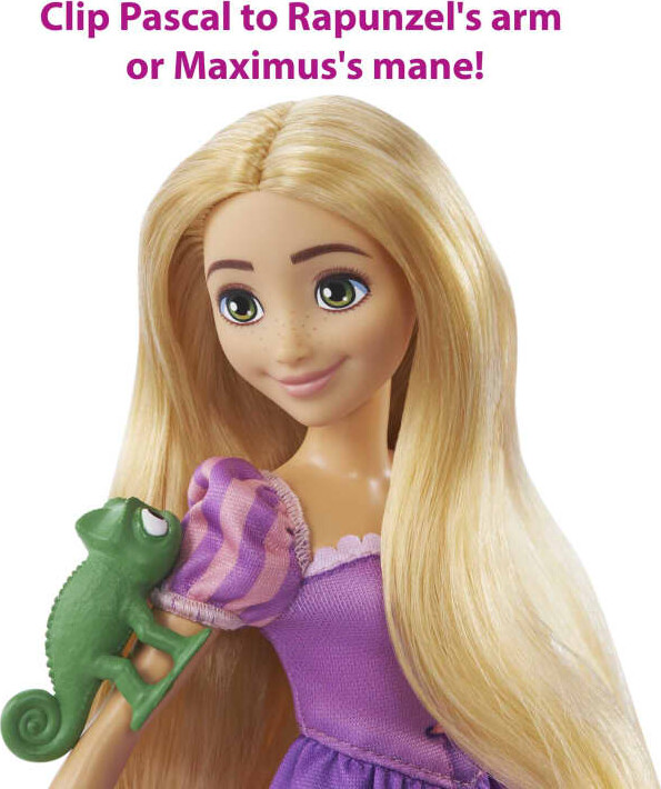 Rapunzel Dukke Med Maximus Hest - Disney Princess