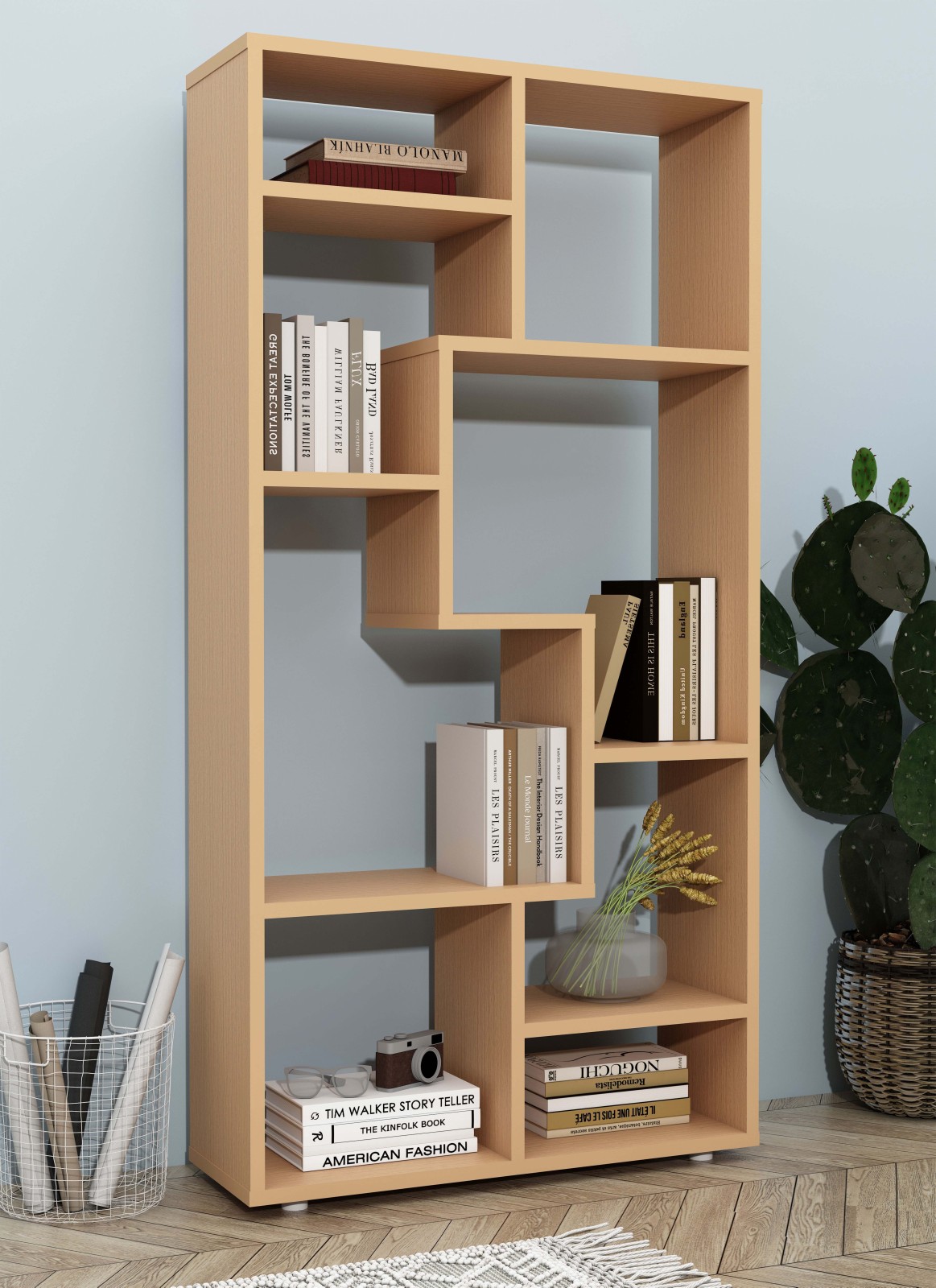 Standregal LANISA - Buche - 116 cm hoch