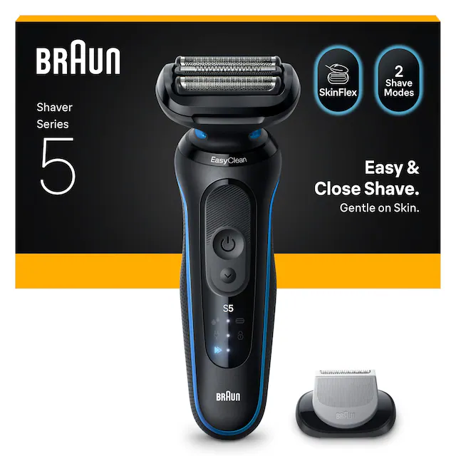 Braun Elektrorasierer »Series 5 52-B1600s« 1 Stk. Aufsätze 100% wasserdicht, Körperpflege-Aufsatz, Bis zu 50 Min, Made in Germany