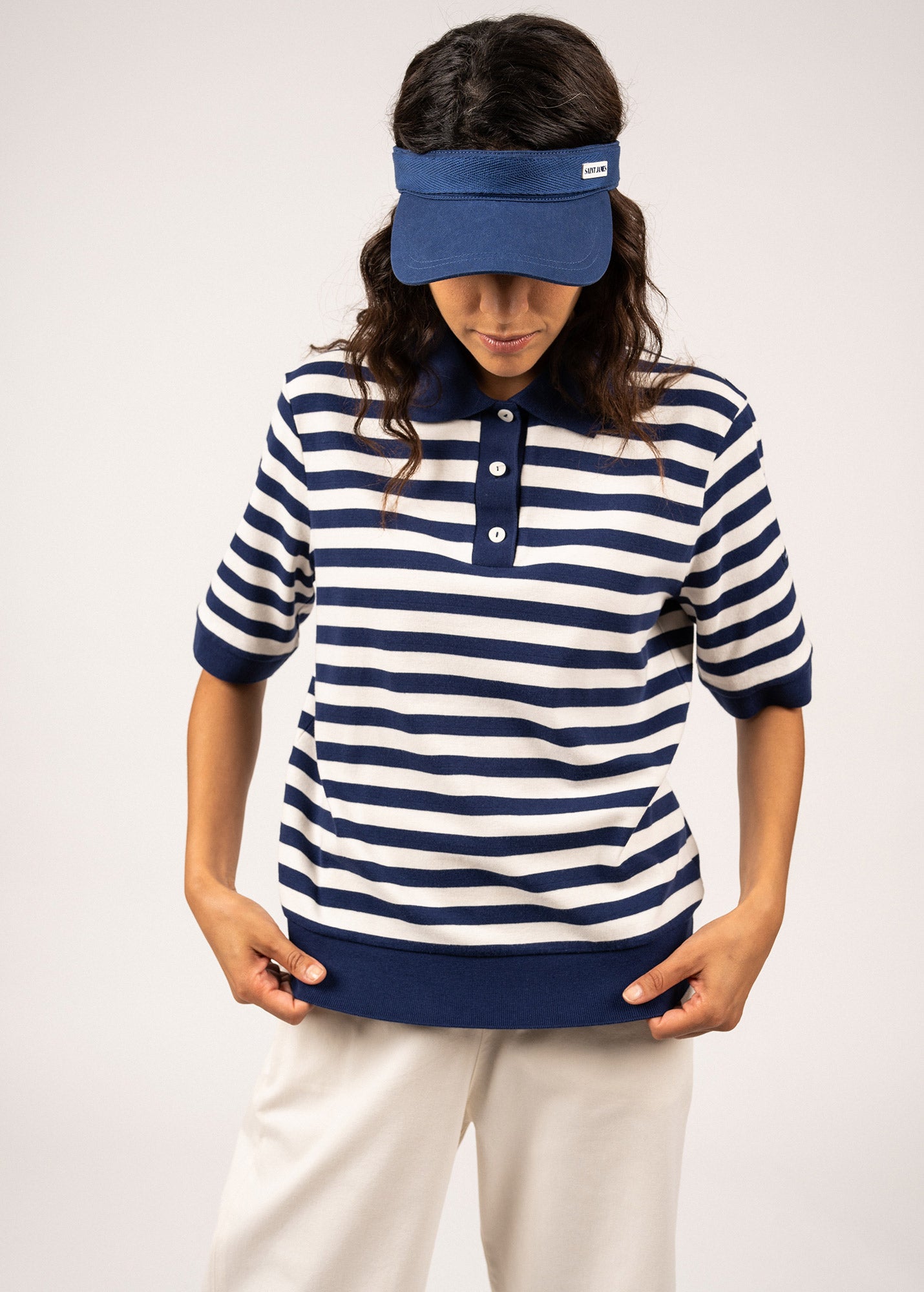 Casquette visière en coton