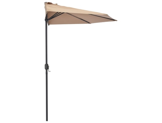 VIDAXL - Parasol de balcon avec mât en aluminium taupe 300x150 cm dem...