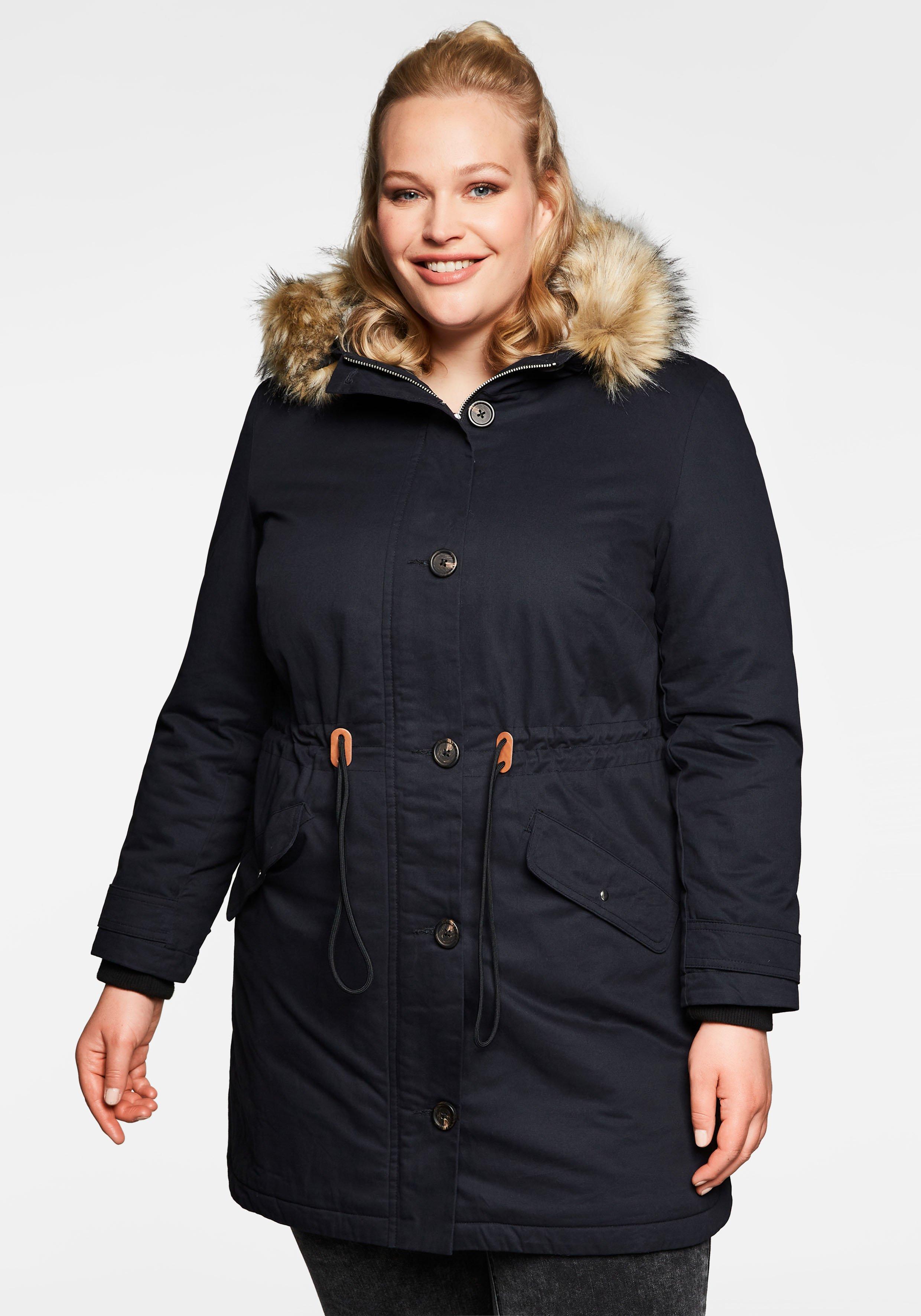 Parka mit Kapuze und Teddyfutter