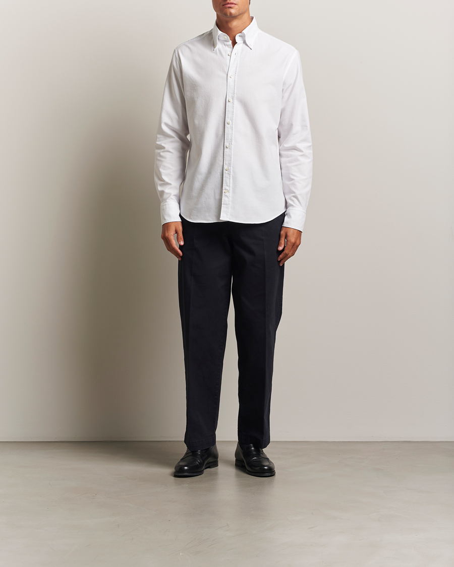 Stenströms Regular Fit Oxford Shirt White