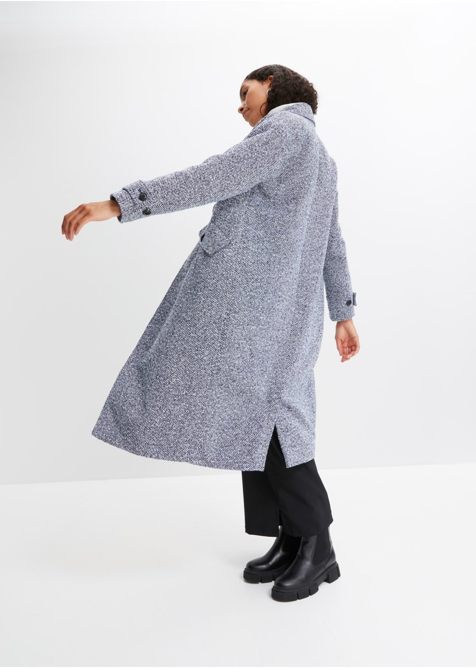 Manteau poivre et sel