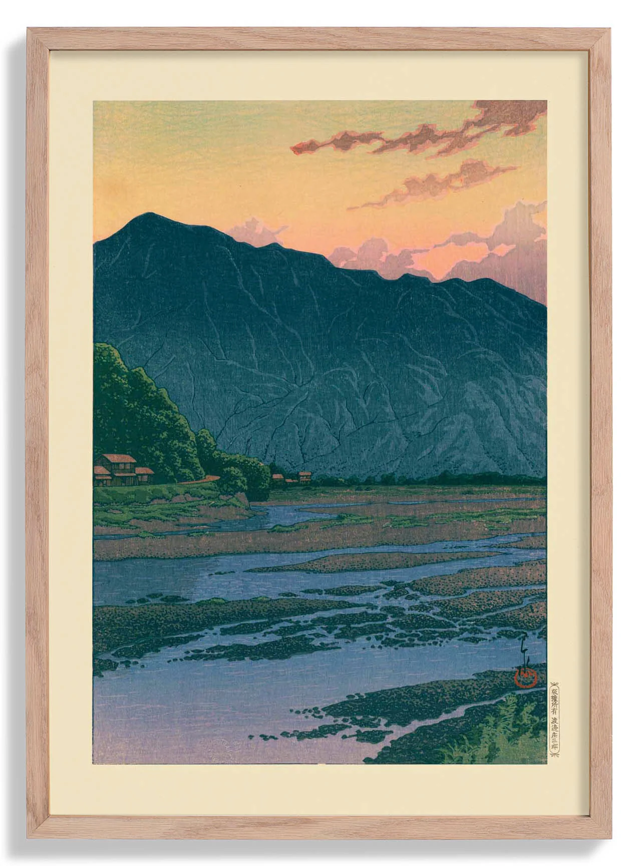 Chichibu In The Evening Kunstdruck von Hasui