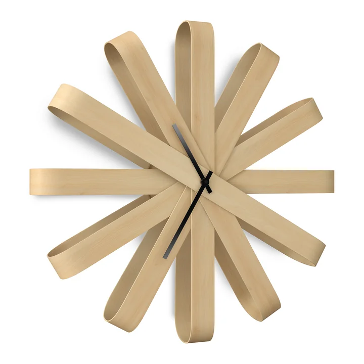 Umbra - Ribbonwood Wanduhr, Buche natur